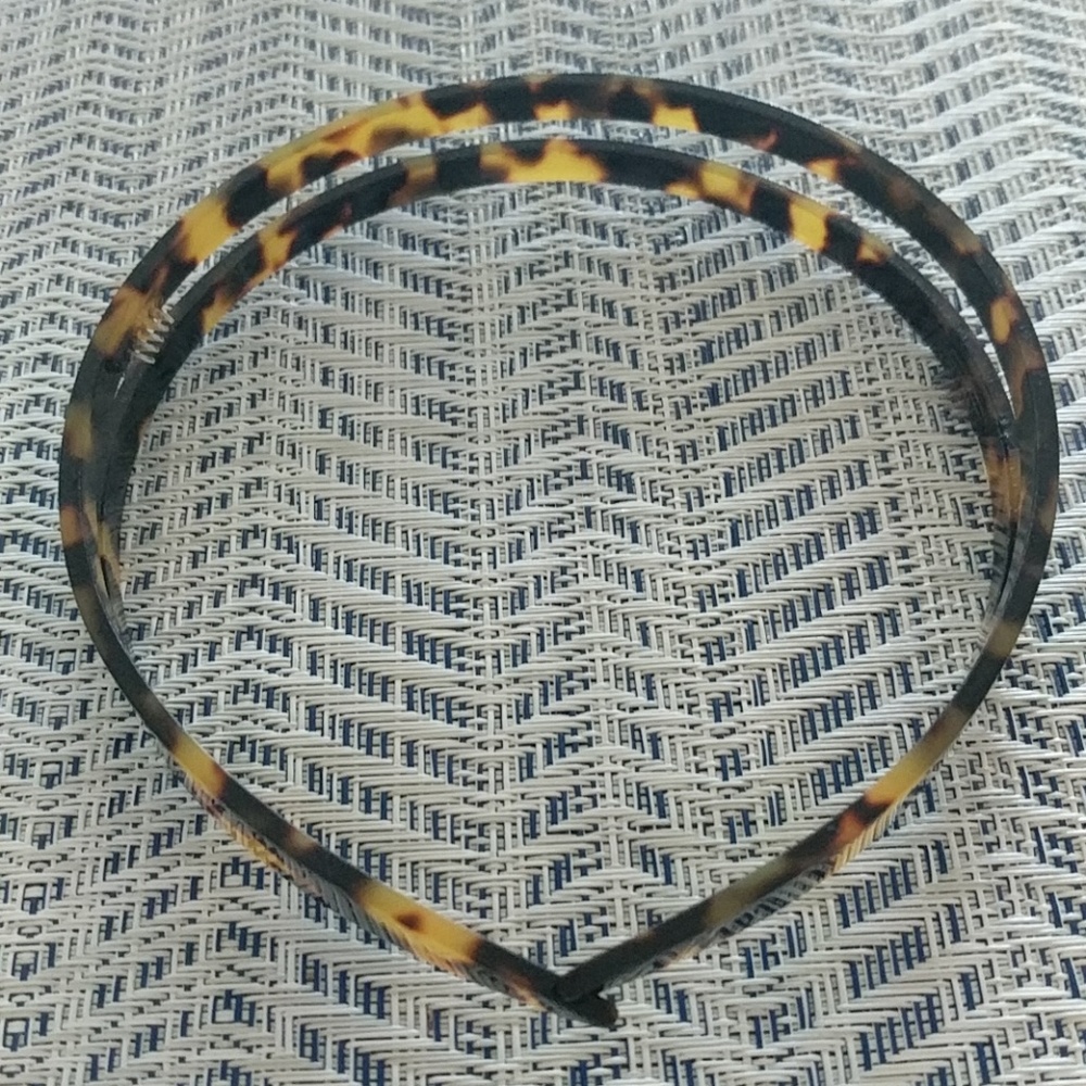 J. Crew Double Headband in Italian Tortoise